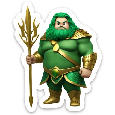 Fat Aquaman sticker