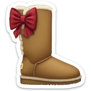 Uggs with bow on the back sticker
