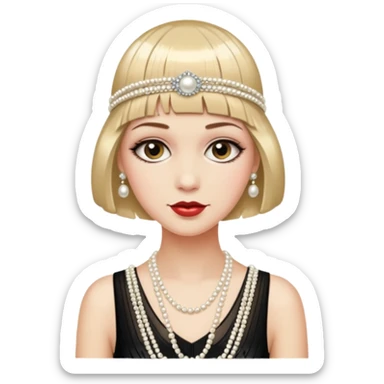 gatsby woman sticker