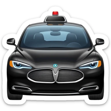 limo luxury self driving car sticker