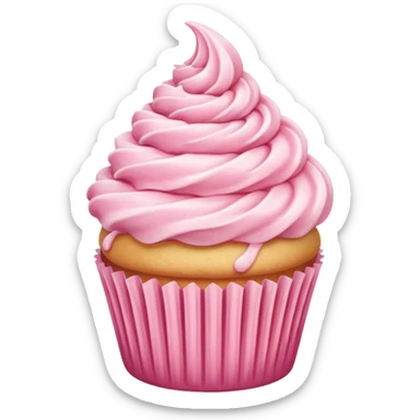 pink vanila cupcake sticker