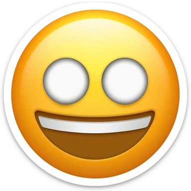 Bostezo emoji amarillo sticker