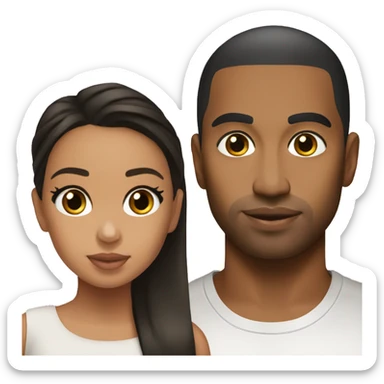 North west and Kim Kardashian  sticker