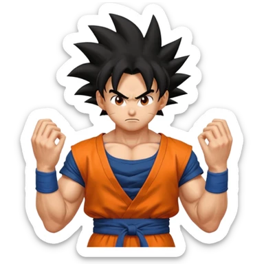 Goku character anime sticker