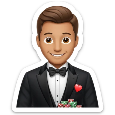 high roller wagering on casino games sticker