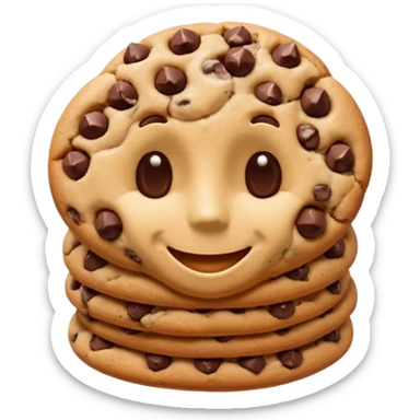Chocolate Chip Cookie Man sticker