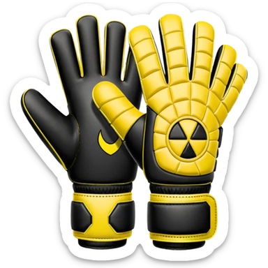Football goalkeeper gloves sticker