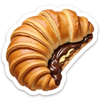 nutella croissant  sticker