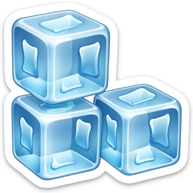 ice cubes sticker