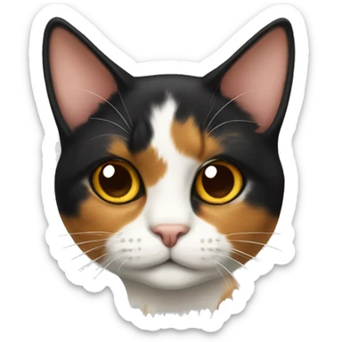 calico cat sticker