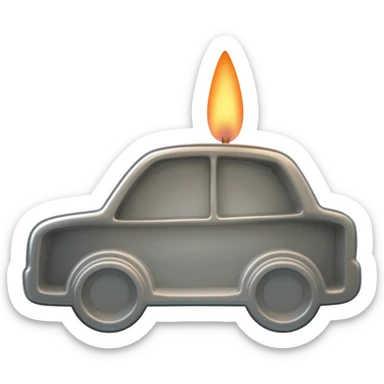 car candle sticker