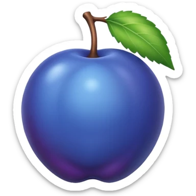 blue plum sticker