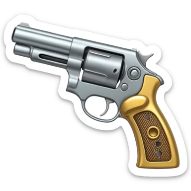 Mouth open with gun on it sticker