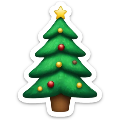 Christmas tree sticker