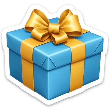 a rectangle gift sticker