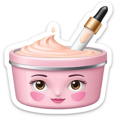 Light pink small Clinique tub with eye cream sticker