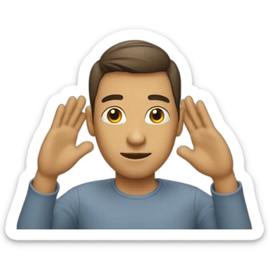 Personne qui hausse les épaules  sticker