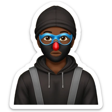 Make a black guy robbing store sticker