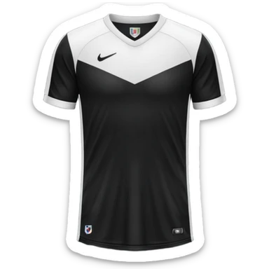 maillot football bande noir sans numéro ni logo sticker
