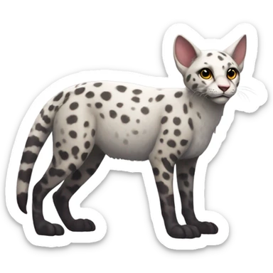 Modern Feral Rare Fantasy Vernid-Trico-species by LiLaiRa, random markings, full body sticker