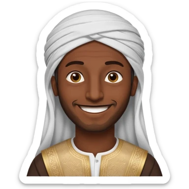 Arabic man says asalmau aliukum sticker