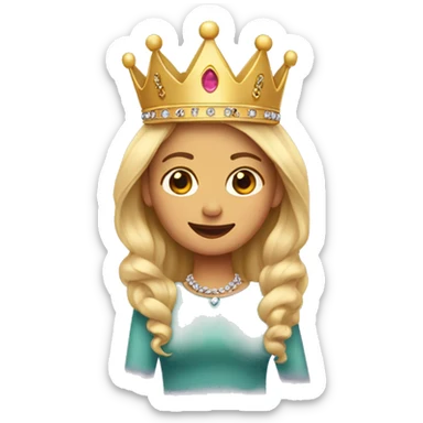 💁🏼‍♀️ This emoji With a crown on the head sticker