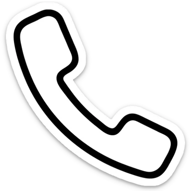 telephone, modern icon style, simple and clear lines sticker