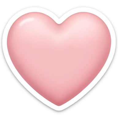 Light pink heart sticker