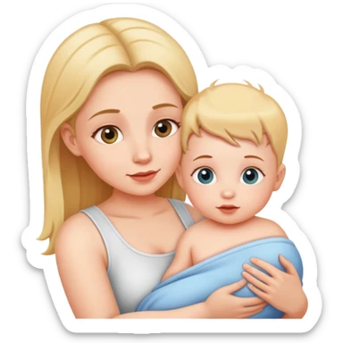 Baby and momy sticker