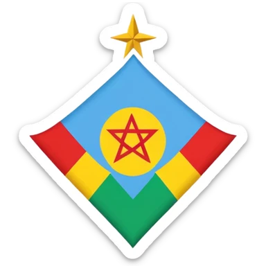 Amazigh flag sticker