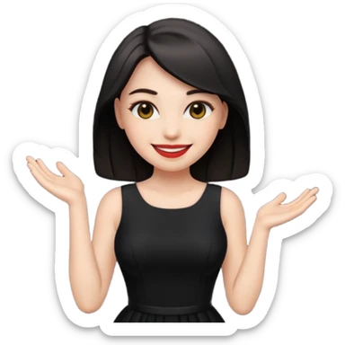 “Emoji girl, femme fatale sticker