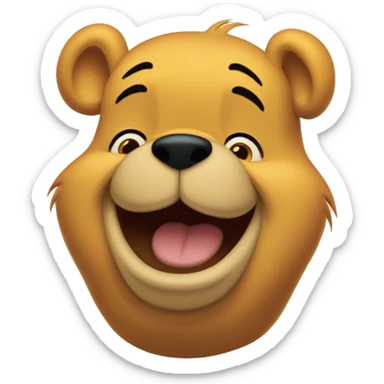 Happy Winnie the Pooh sticker