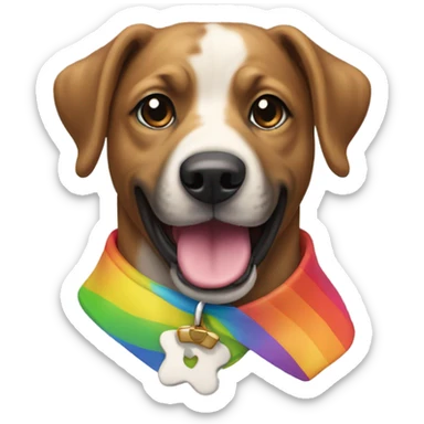 Gay dog sticker