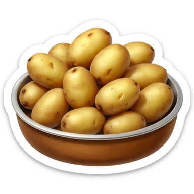 Cooked potatoes  sticker