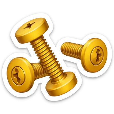 screws yellow paint sticker