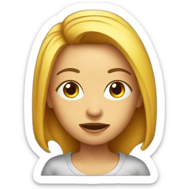 Weird woman wearing a t-shirt with logo of dz sticker