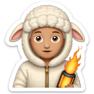 Heater lamb sticker