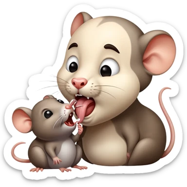 Likaon lick rats  sticker