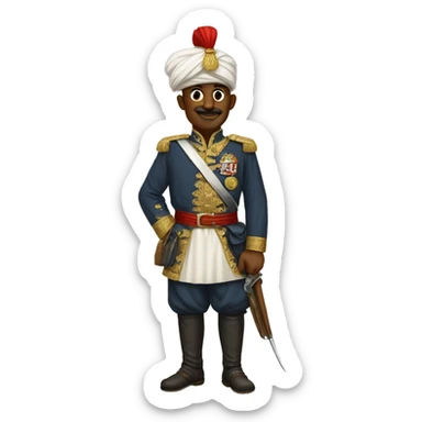 A full-length recruit of the Ottoman Empire sticker
