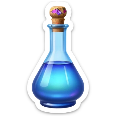 Minimalistic Blue Potion sticker