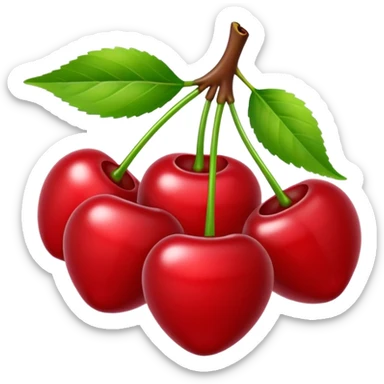 Sour cherries sticker