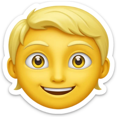 The same exact emoji as 😬 but with the 😁 eyes please sticker