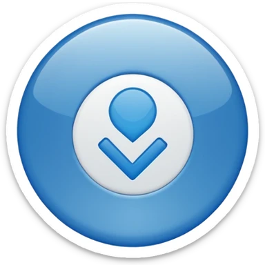 emoji de selo verificado do instagram, círculo azul, check branco no centro, estilo emoji oficial, fundo limpo, alta qualidade sticker