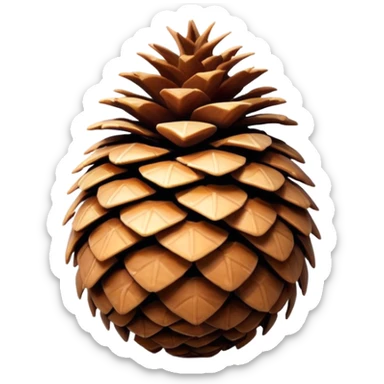 pinecone sticker