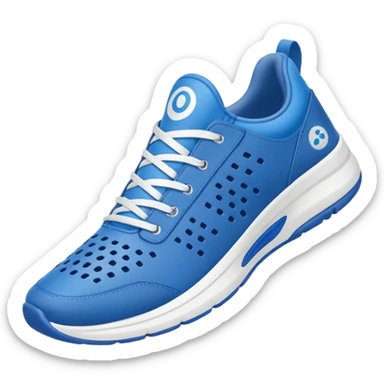 Tiburon con zapatillas azules sticker
