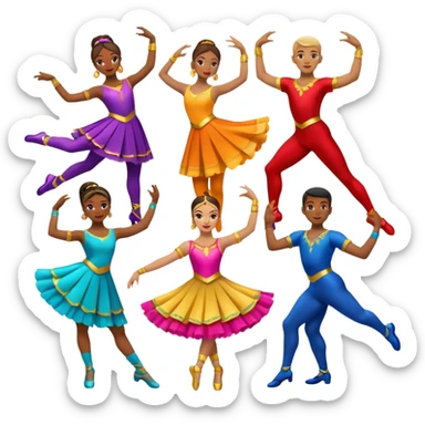 dancers sticker
