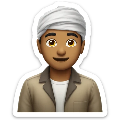 young south asian goate sticker