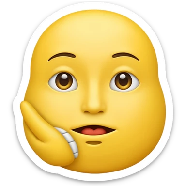 Make a new shushing emoji sticker