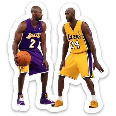 Kobe Bryant & Kevin Garnett sticker