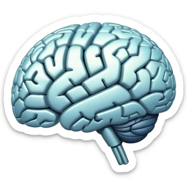 AI brain without barriers or chains, free-thinking AI sticker
